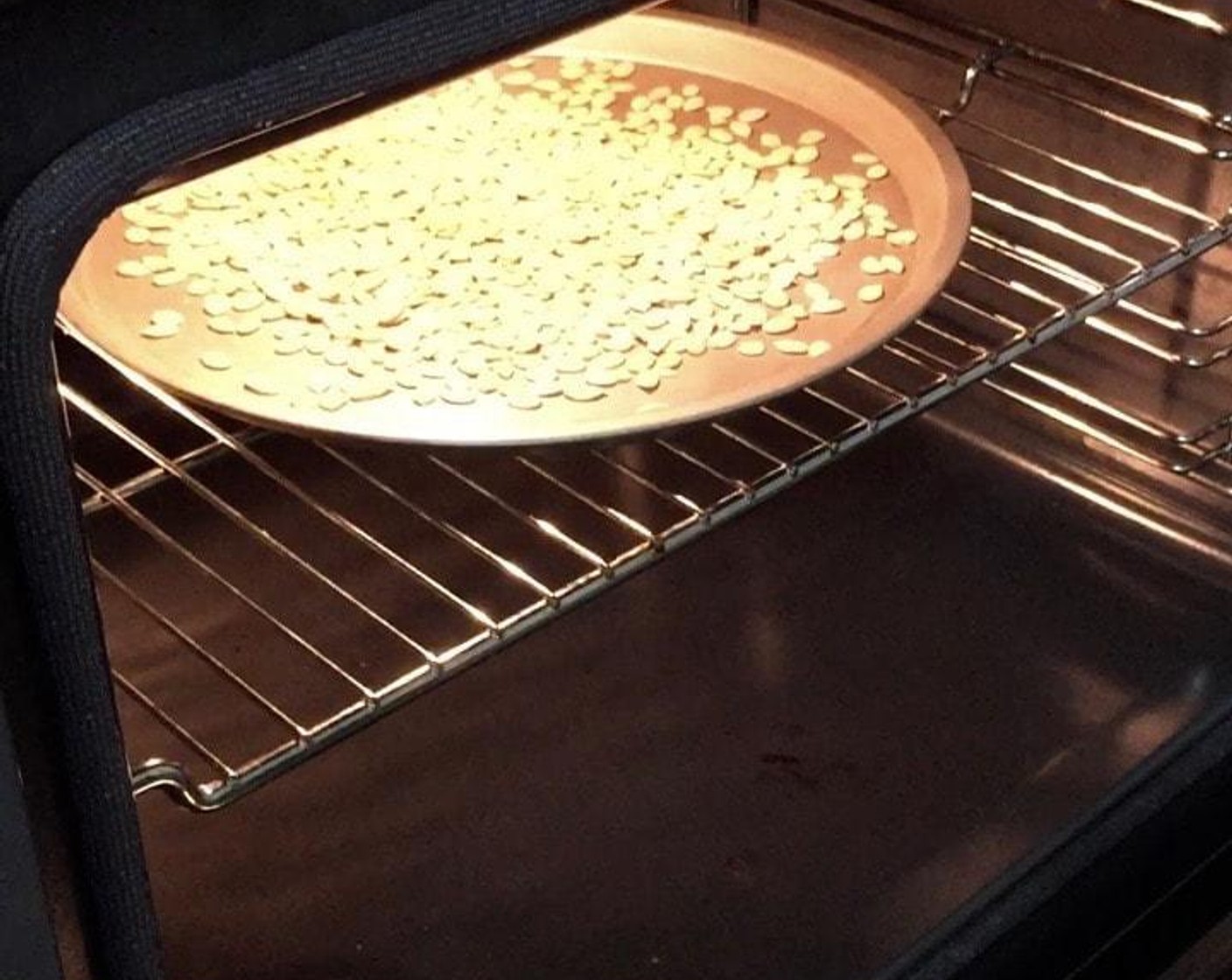 step 5 Next, toast Melon Seeds (3 2/3 Tbsp) for 5 minutes. Remove to cool.
