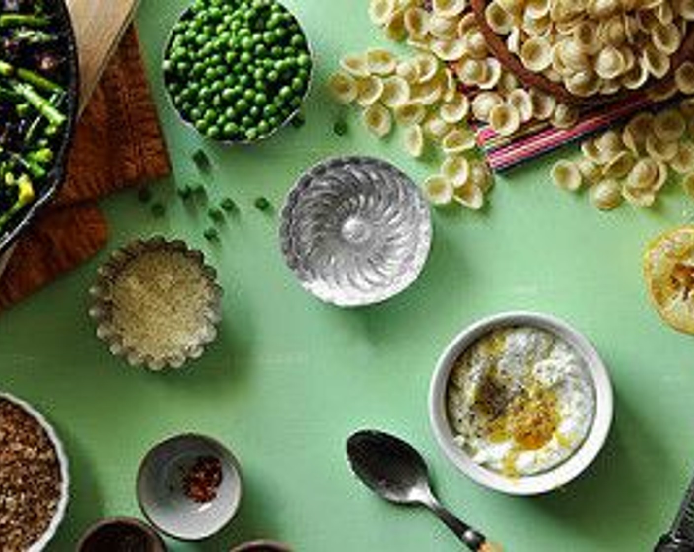 step 9 In a small bowl, combine the Ricotta Cheese (1 cup), and zest and juice from Lemon (1). Season with salt and pepper, combine and set aside.