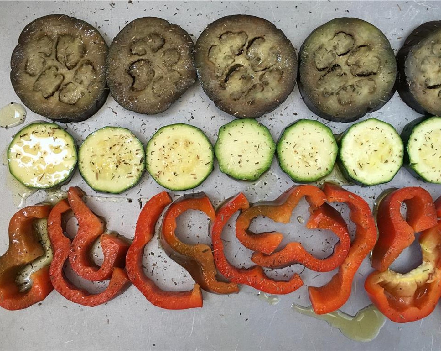 step 4 Sprinkle with Dried Herbs ( to taste), Salt (to taste) and Ground Black Pepper (to taste). Roast the vegetables in a preheated oven for 35 to 40 minutes or until cooked through.