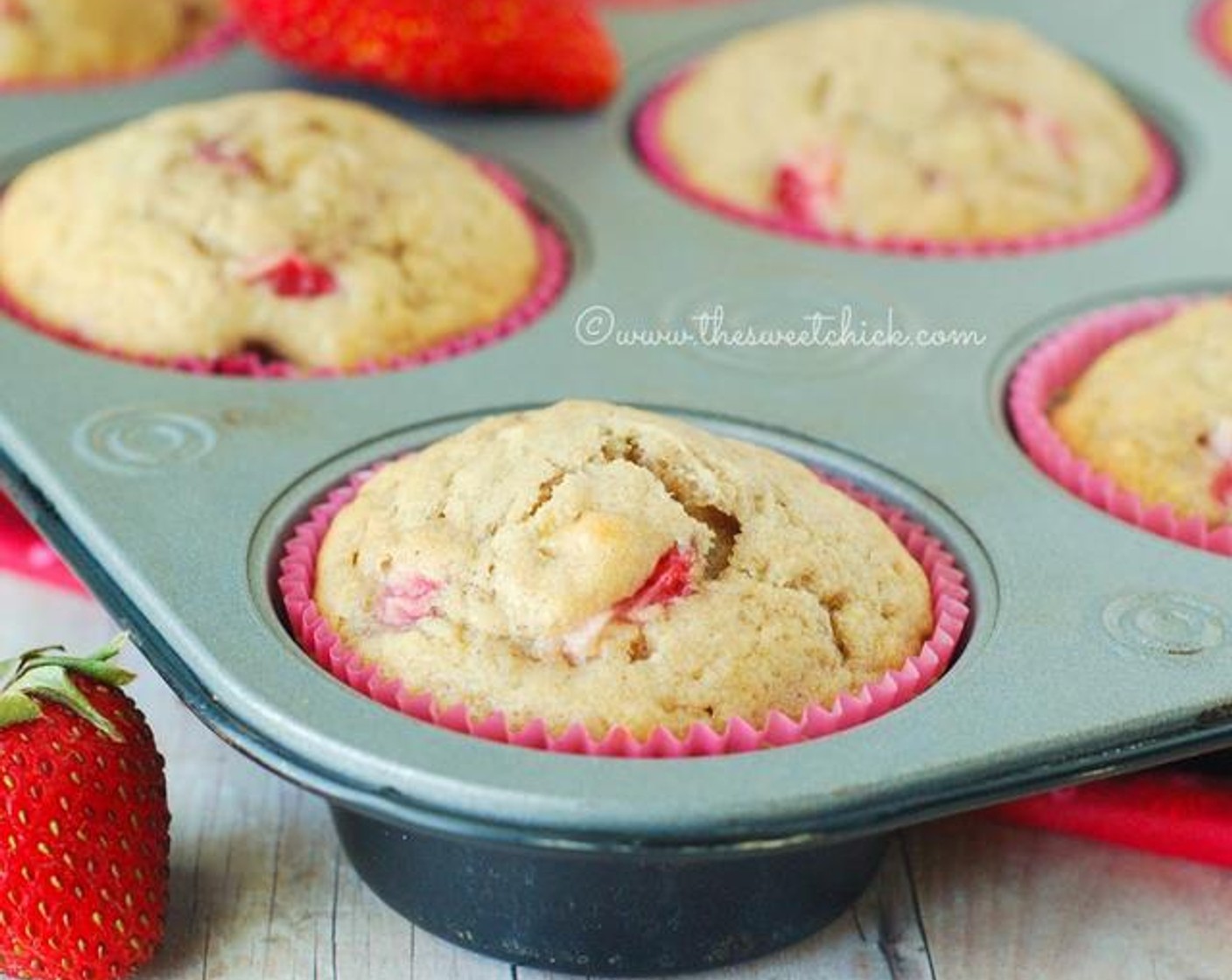 Strawberry Coconut Banana Muffins