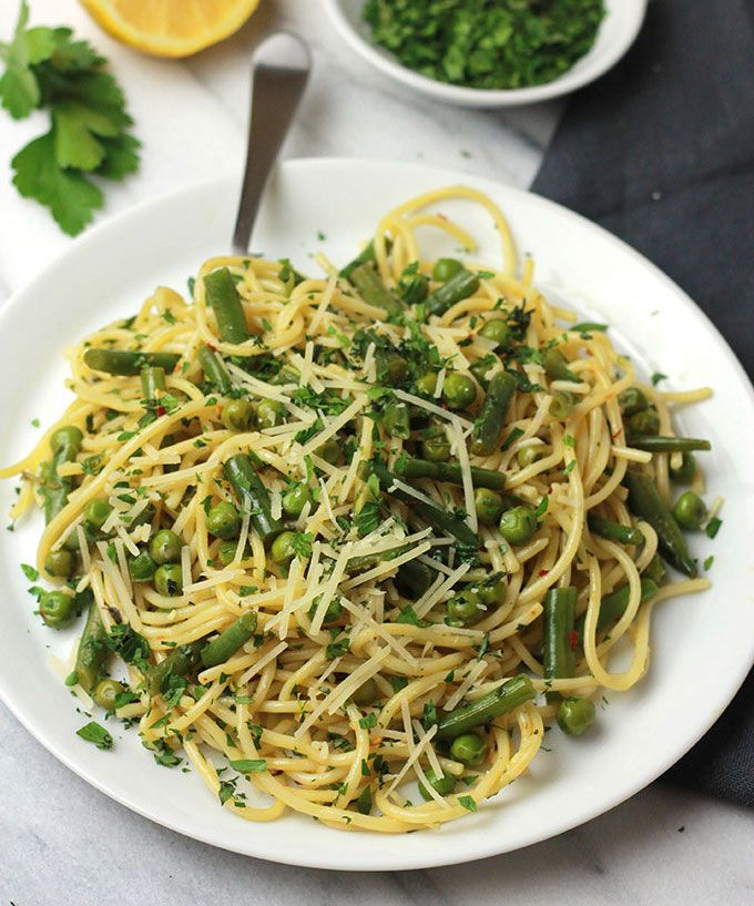 Herb Green Bean and Pea Pasta Recipe SideChef