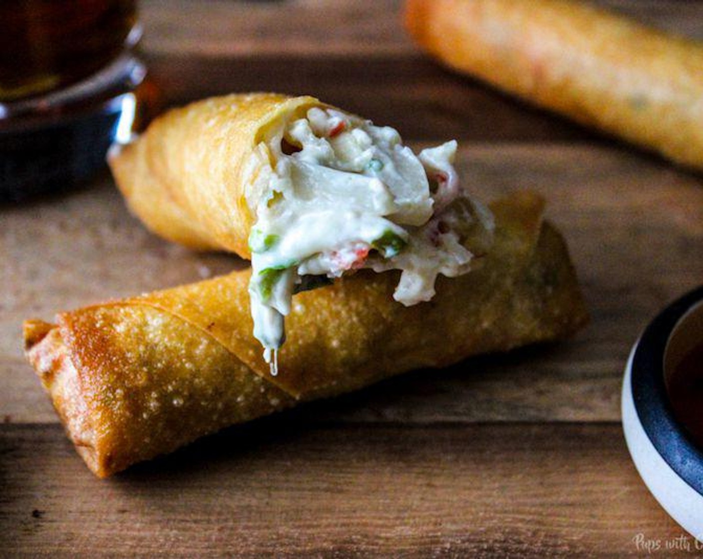 Crab and Cheese Spring Rolls