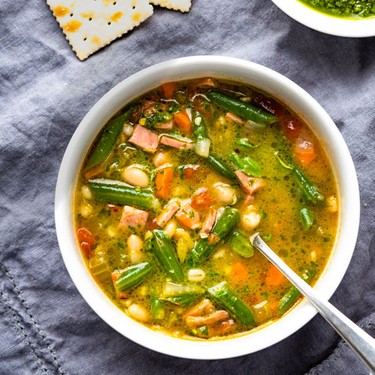 Ham Vegetable Barley Soup with Pistou Recipe | SideChef