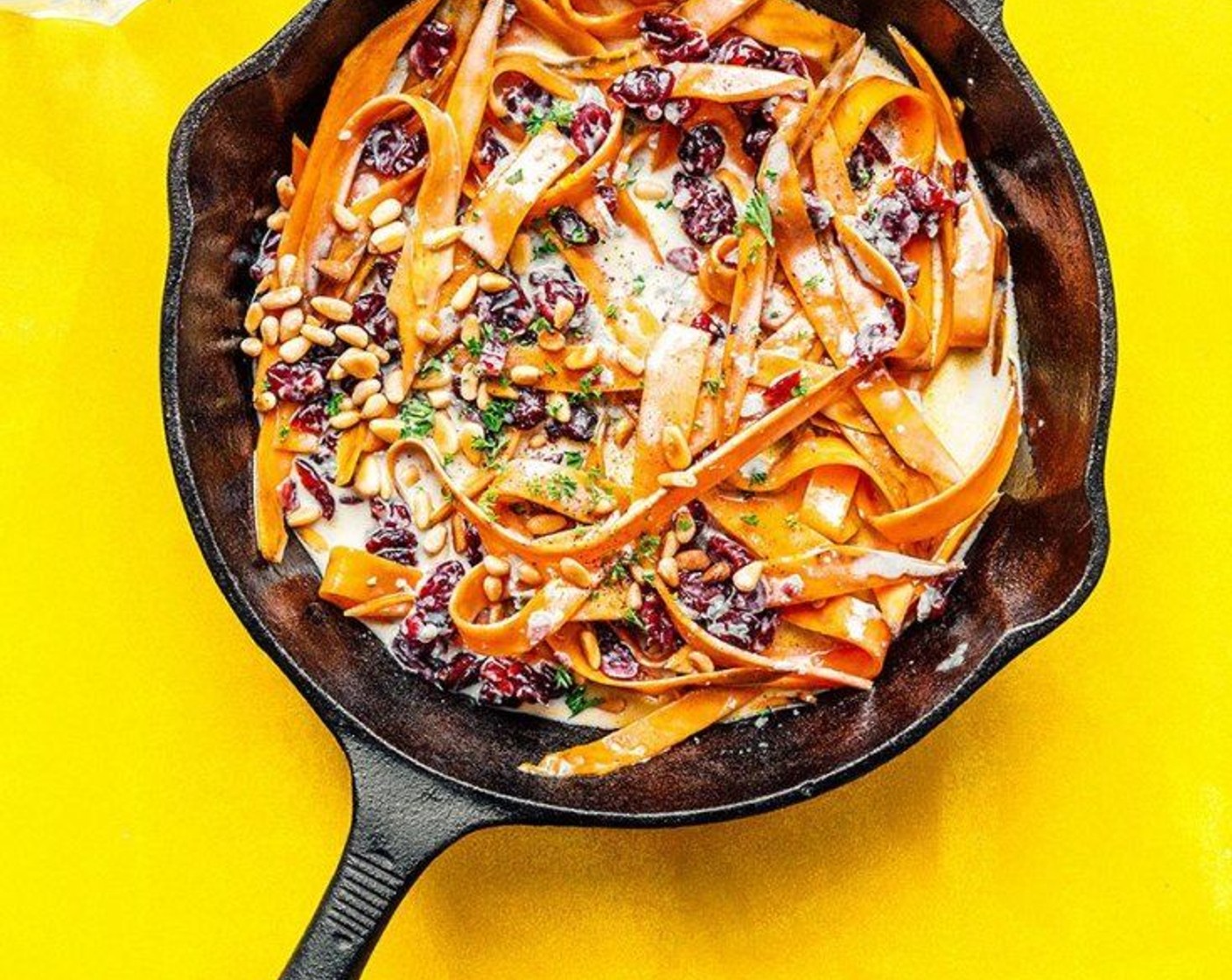 Sweet Potato Fettuccine in Gorgonzola Sauce