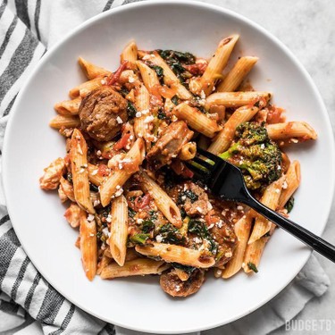 Penne Pasta with Sausage and Greens Recipe | SideChef