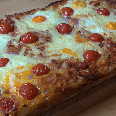 Easy Bacon and Egg Breakfast Focaccia Recipe | SideChef