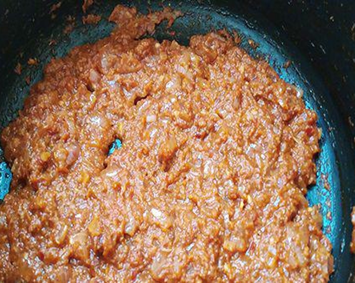 step 3 Add the pureed tomato and Salt (to taste). Cook until oil starts to leave.