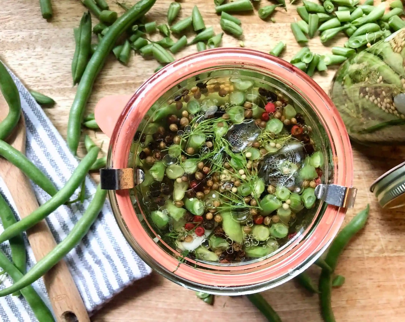 Refrigerator Pickled Green Beans