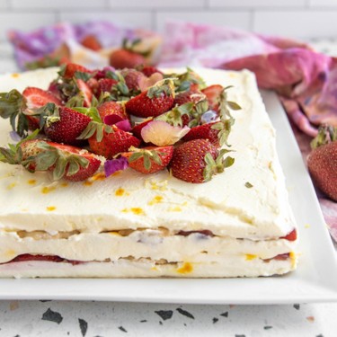 Saffron Icebox Cake Recipe | SideChef