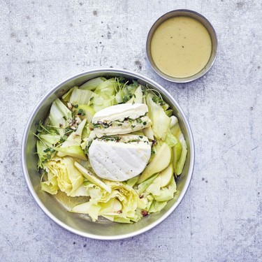 Zuckerhut mit Birnen und gefülltem Tomme Rezept | V-Kitchen