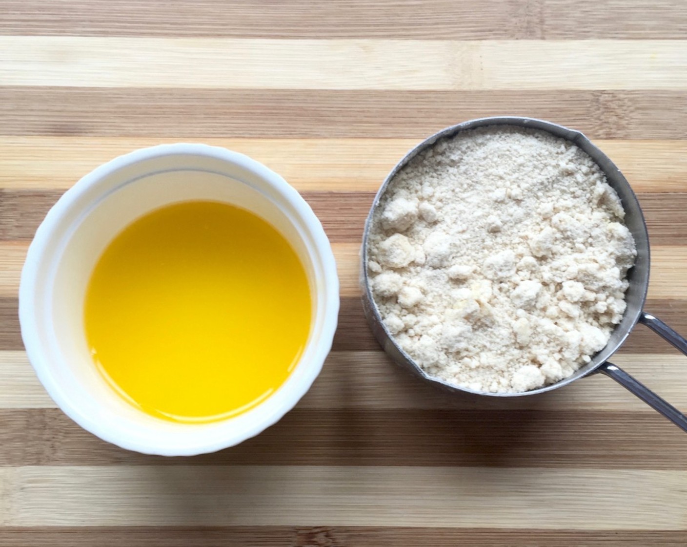 step 20 To make streusel topping, melt Butter (2 Tbsp) to mix with the flour mixture set aside earlier.