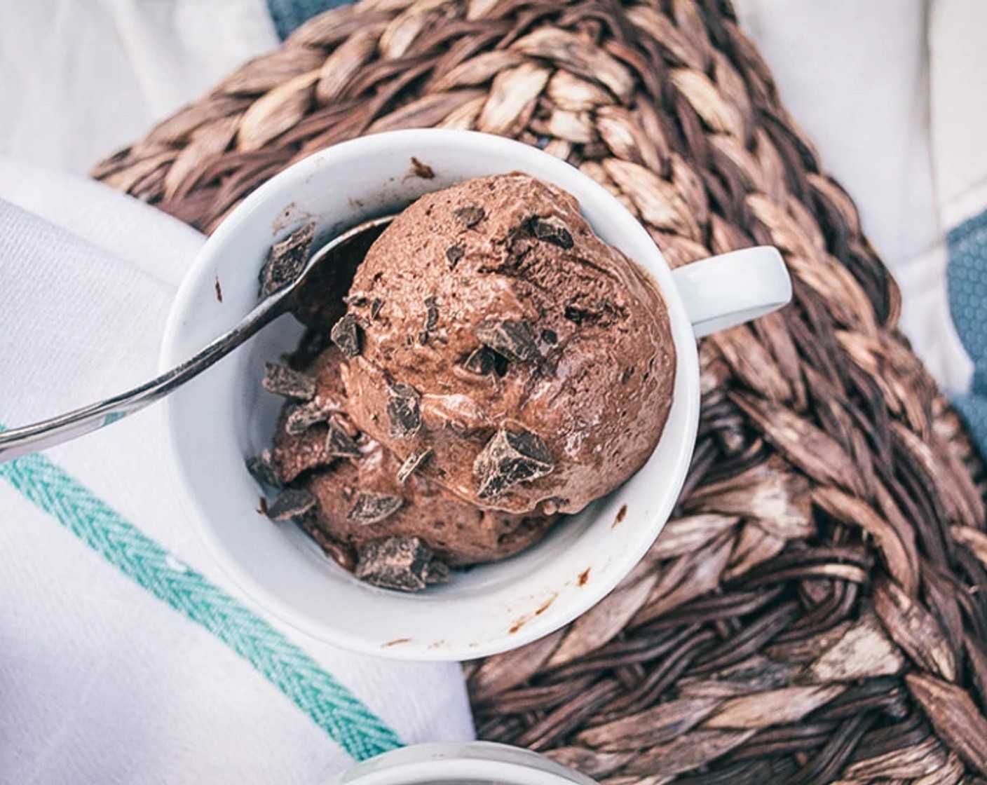 Dark Chocolate Chunk Ice Cream with Cayenne