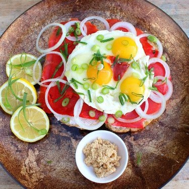 Smoked Salmon and Fried Eggs on Sour Dough Bread Recipe | SideChef