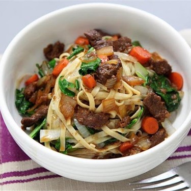 Red Cooked Beef, Choy Sum, and Long Noodles Recipe | SideChef