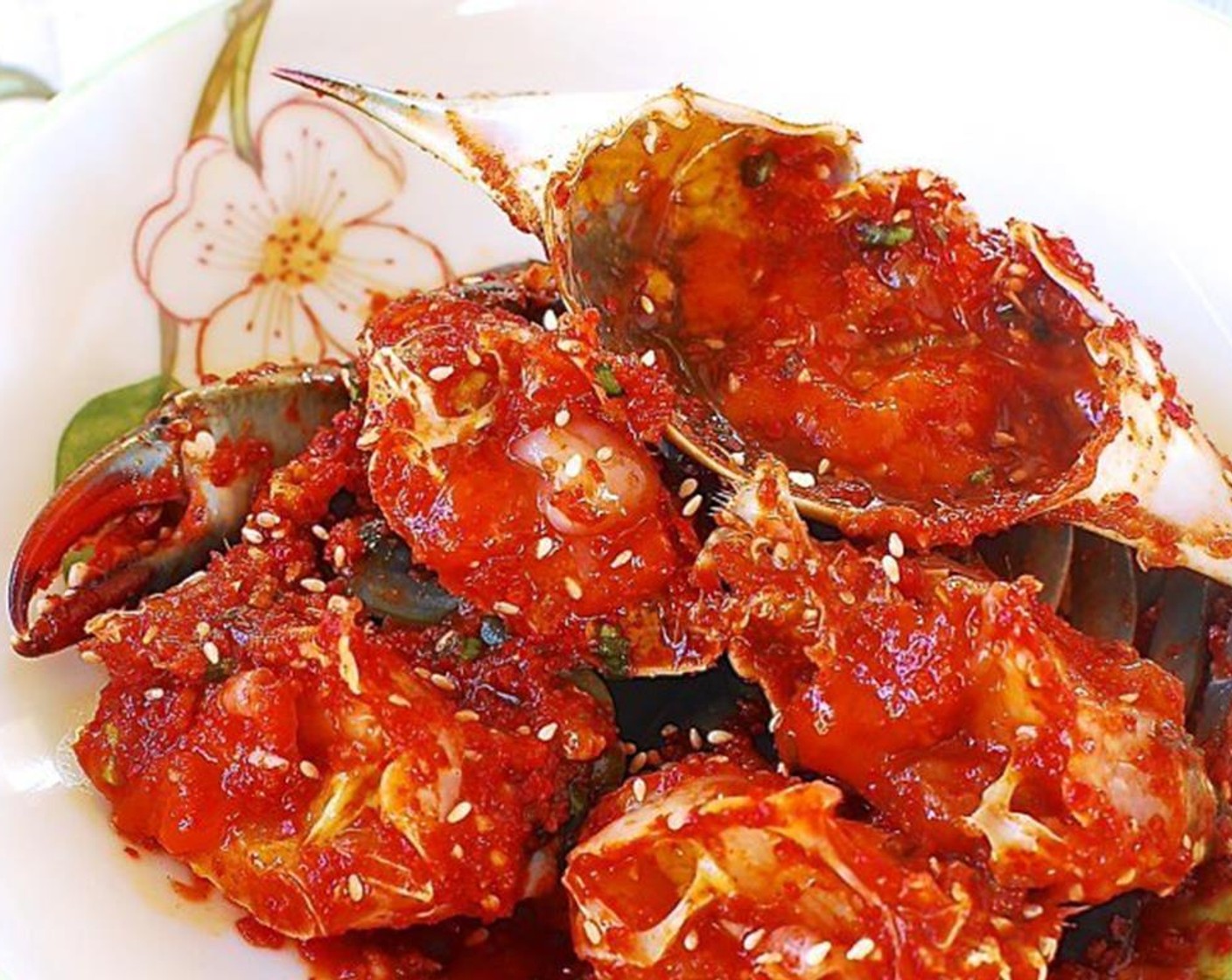 step 5 Combine the crabs and seasoning, and toss to coat well. Spoon some sauce into the top shells. Marinate for a few hours at least or up to a couple of days in the fridge. These spicy crabs are best eaten within a couple of days. Enjoy!
