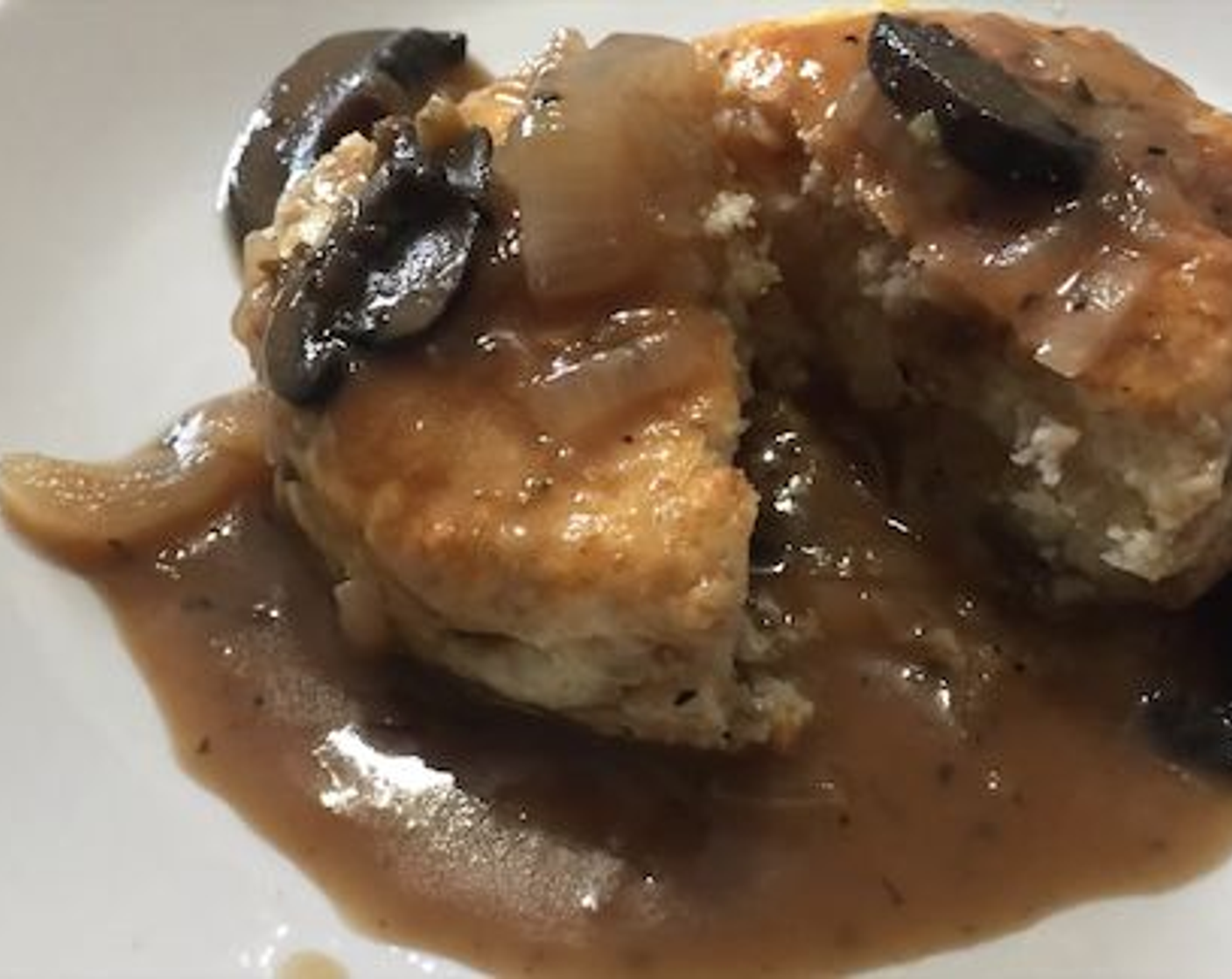 Brown Mushroom and Onion Gravy