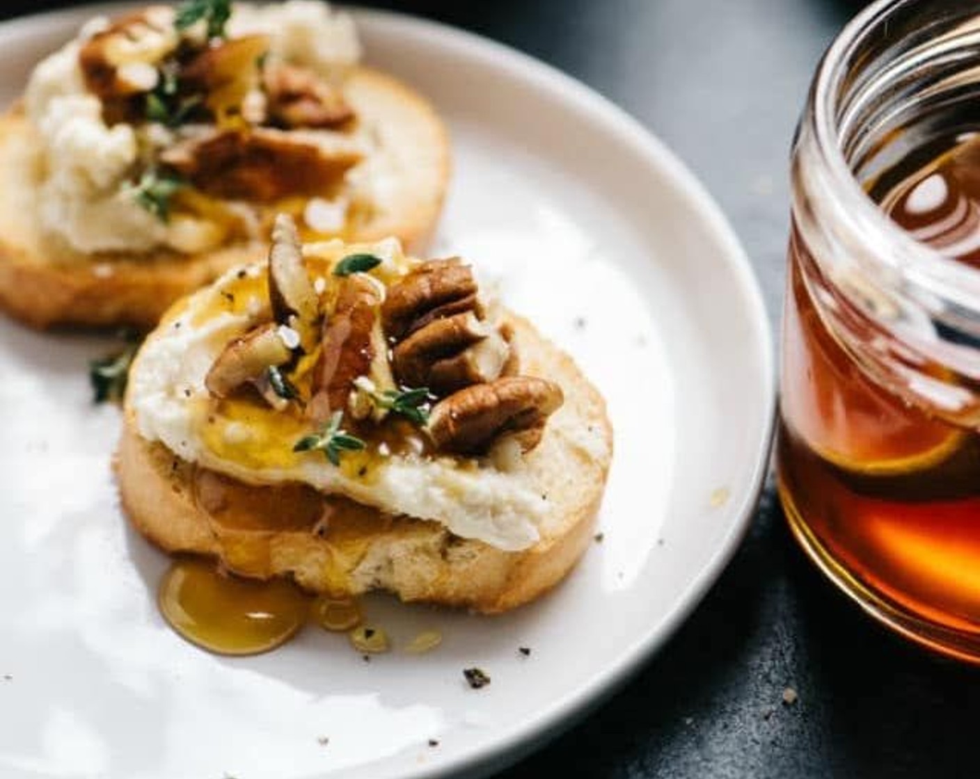 step 5 Before serving, drizzle each crostini with honey. Keep leftovers covered tightly in the refrigerator for a couple days.