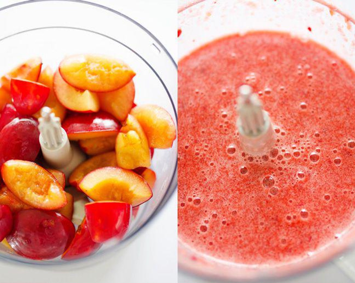 step 2 Add cooked plums, Honey (2 Tbsp), juice from Lemon (1) and Simply Organic Cinnamon, Ground (1/2 tsp) to a food processor or blender and puree until smooth. Taste and add more honey as needed to suit your liking
