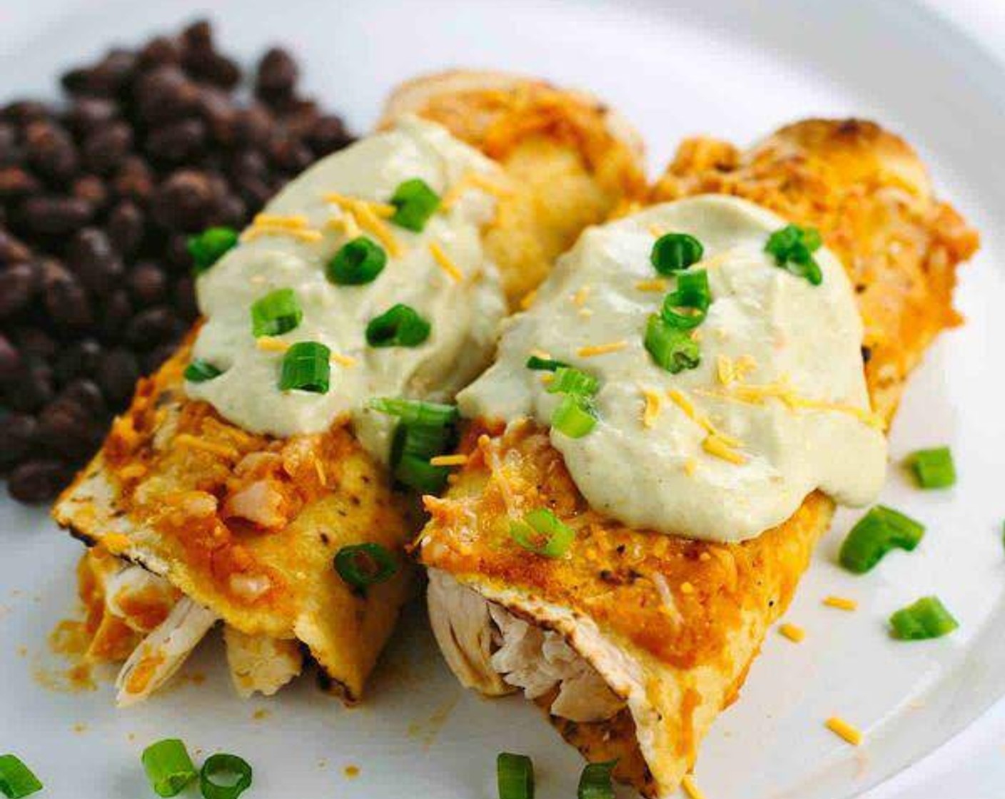 Chicken Enchiladas with Pumpkin Sauce