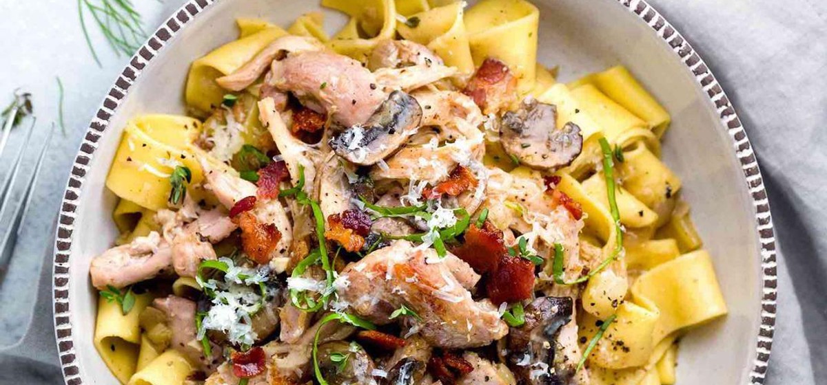Chicken Ragu Sauce with Pappardelle Pasta Recipe | SideChef