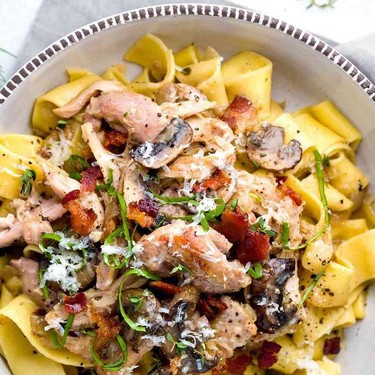 Chicken Ragu Sauce with Pappardelle Pasta Recipe | SideChef
