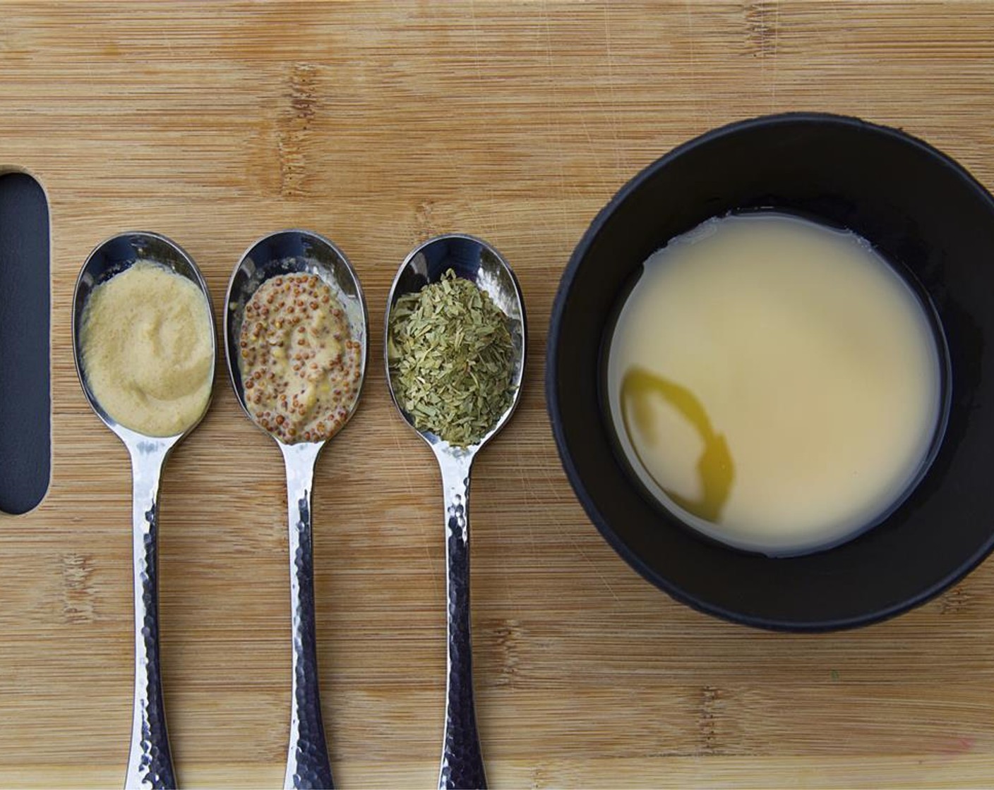 step 4 In a bowl whisk the following together for dressing: juice from Orange (1), juice from Lemon (1/2), Red Wine Vinegar (1 Tbsp), Dijon Mustard (1 tsp), and Tarragon (1 Tbsp).