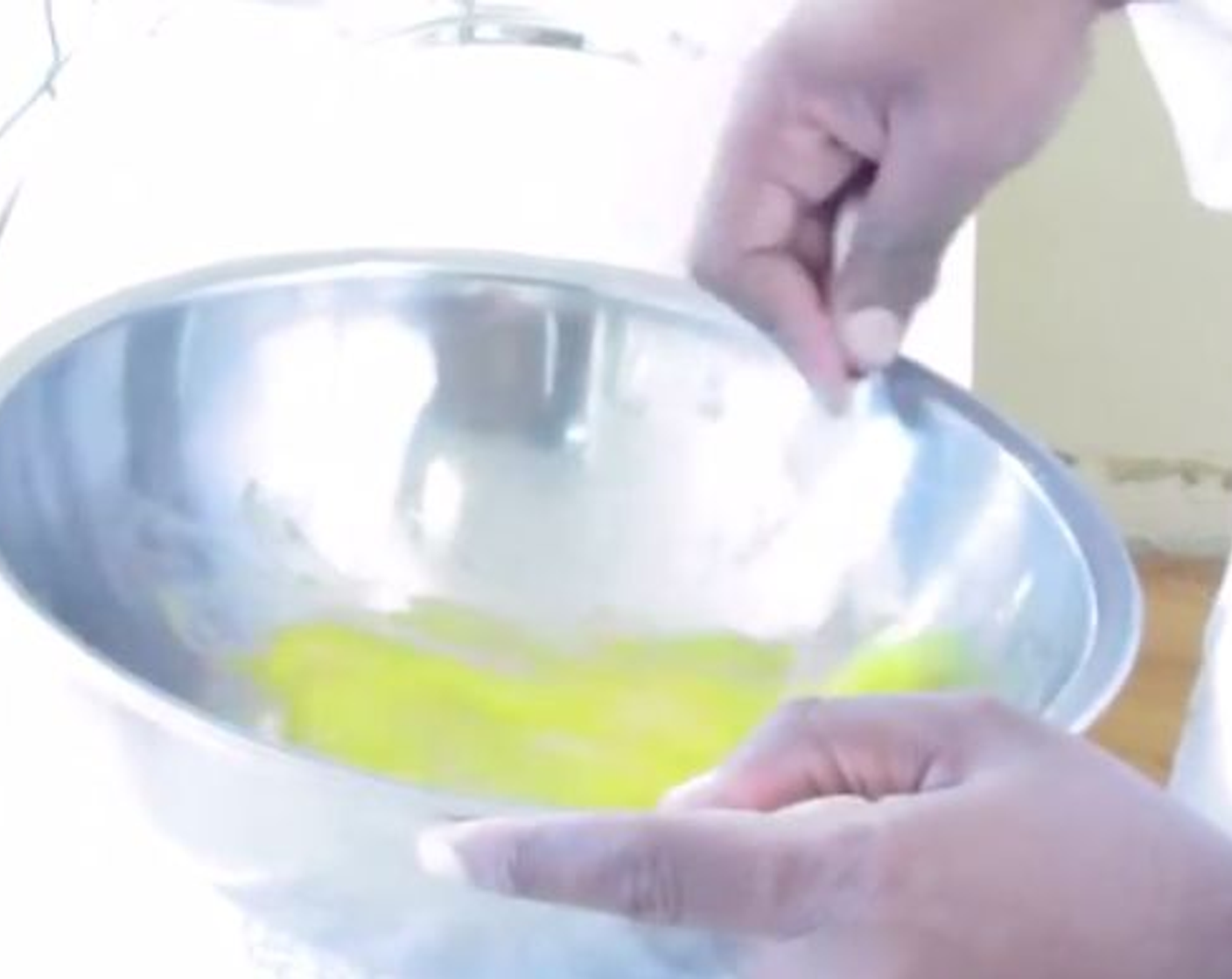 step 1 Beat the Eggland's Best Classic Eggs (2) together in a medium-size bowl.