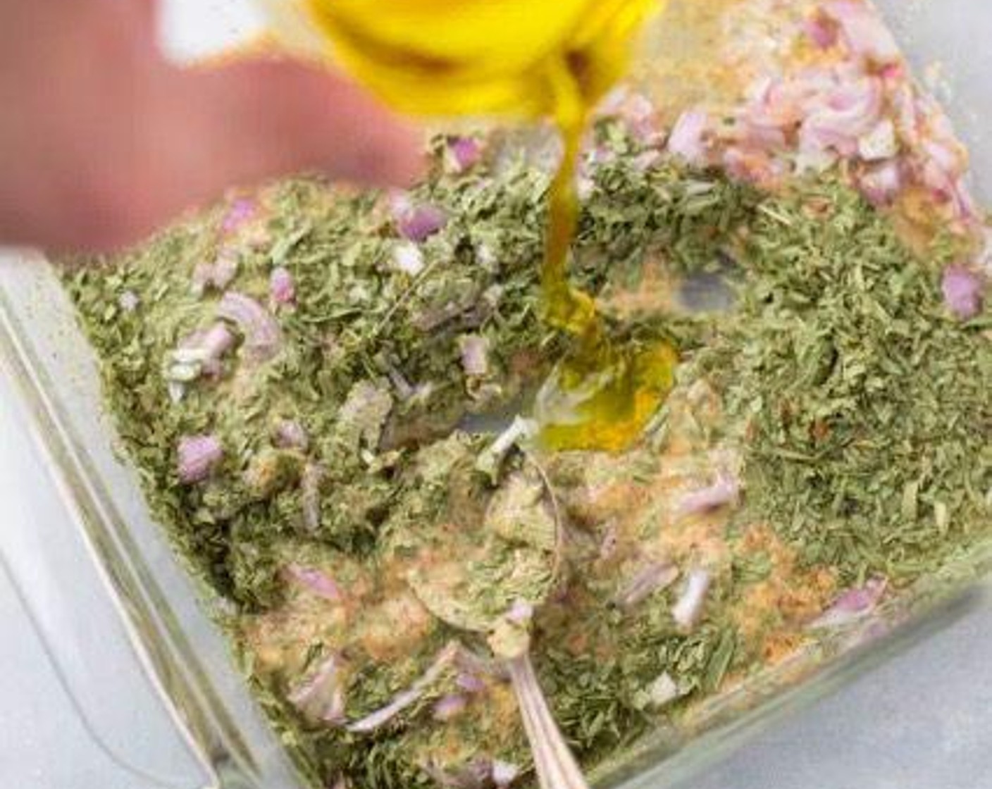 step 1 Mix White Wine (4 Tbsp), Dijon Mustard (1/2 cup), Ground Black Pepper (1/2 tsp), Tarragon (3 Tbsp), Shallots (4 Tbsp), Salt (1 tsp), and Extra-Virgin Olive Oil (2 Tbsp) together in a baking dish large enough to hold the steaks.