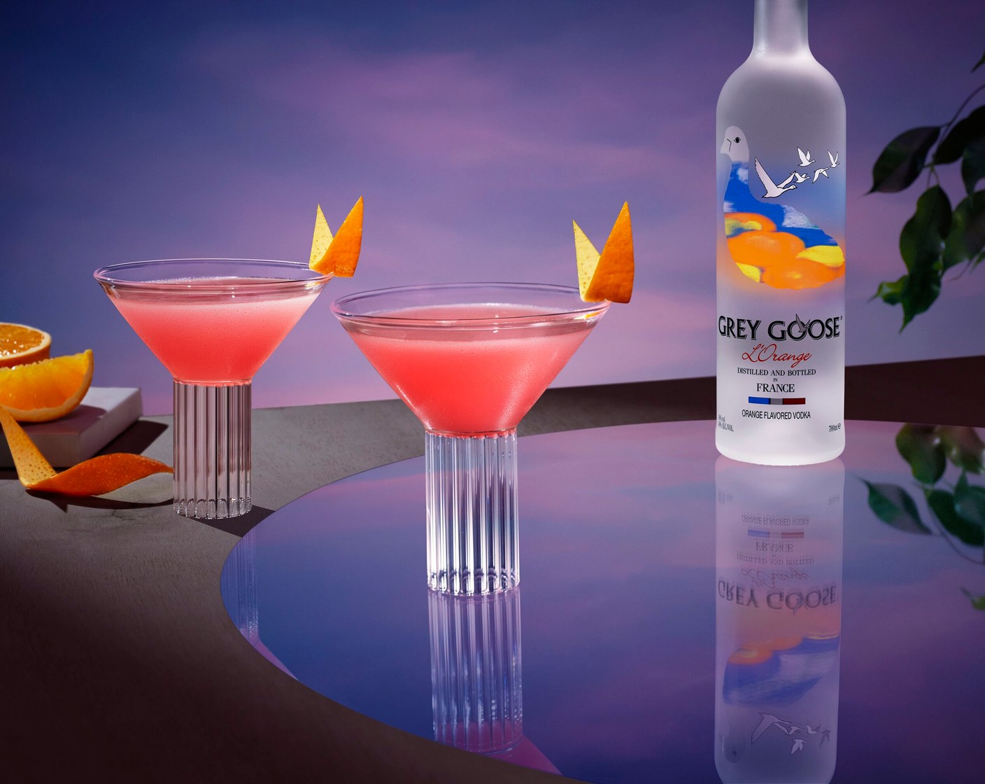 step 12 Shake and strain into a chilled martini glass and garnish with Orange Twists (2).