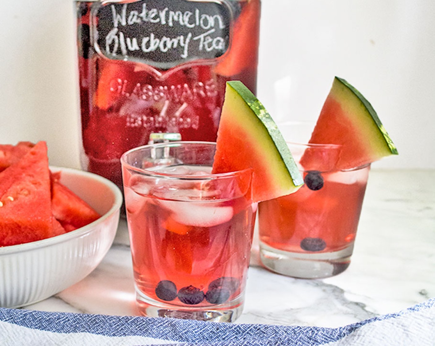 Watermelon Blueberry Sun Tea