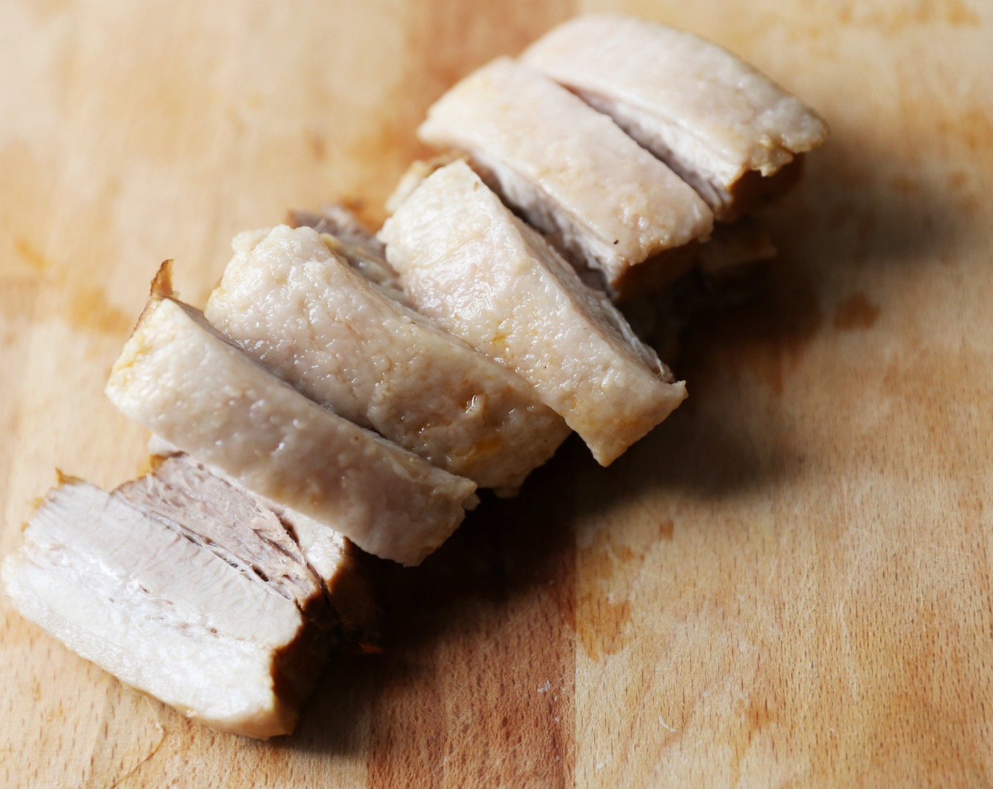 step 7 Remove bacon from the liquid. Cool slightly on a cutting board and slice into ½” pieces.