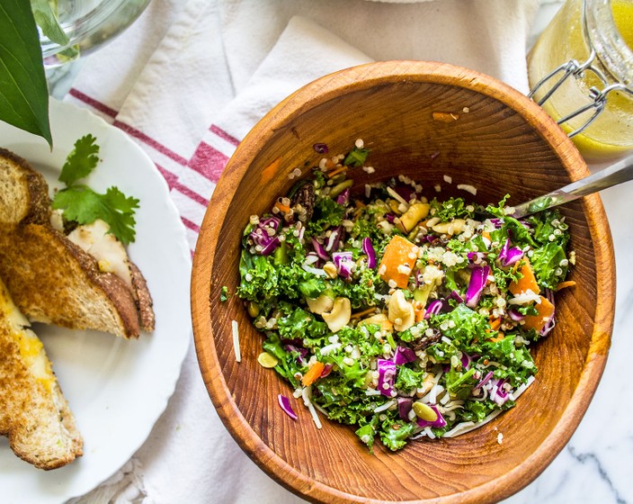 Crunchy Kale and Quinoa Salad  Recipe | SideChef
