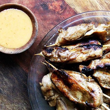 Chicken Satay with All-Purpose Thai Peanut Sauce Recipe | SideChef