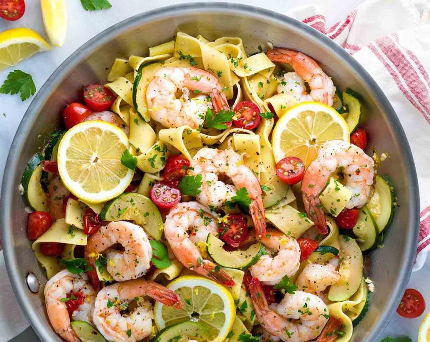 Shrimp Pasta with Lemon Garlic Sauce