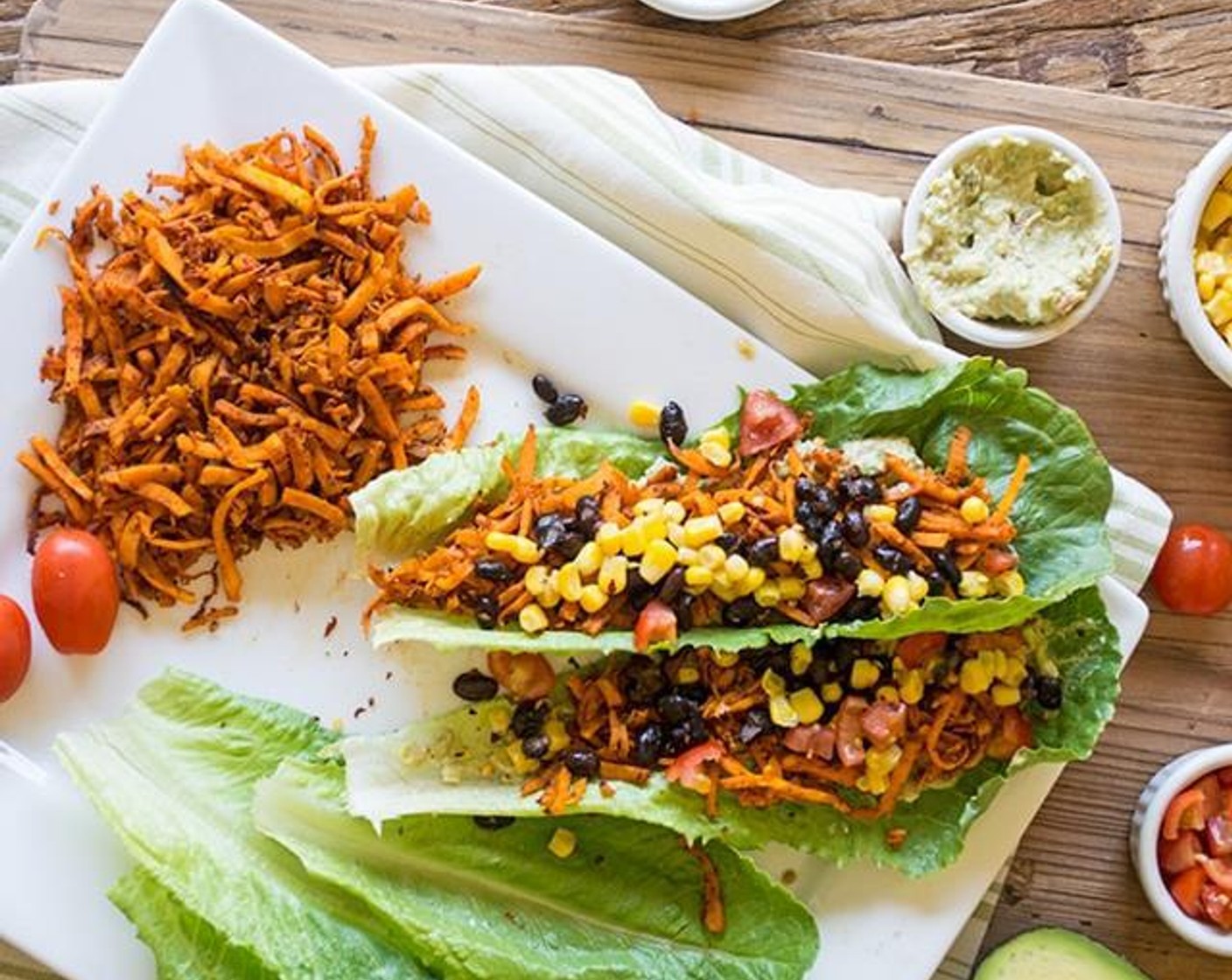 Southwest Sweet Potato Lettuce Wraps