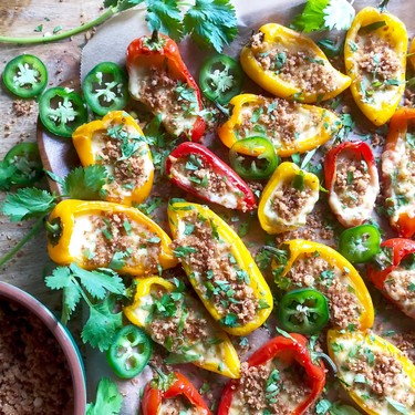 Queso-Filled Mini Peppers Recipe | SideChef