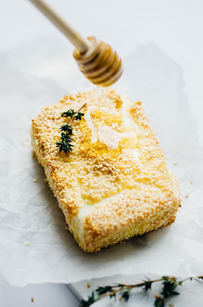 Sesame Crusted Baked Feta Recipe | SideChef