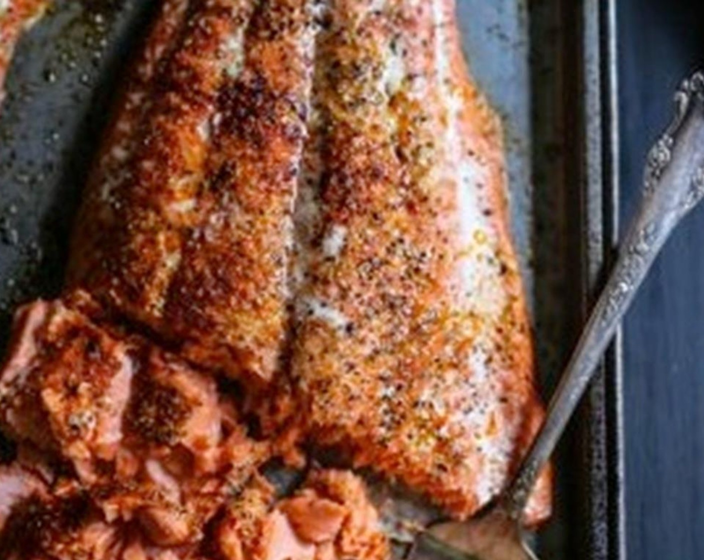 step 5 Next, rub the cumin mixture on top and place the baking sheet into the oven for 12 minutes. Remove and allow the sockeye to cool.