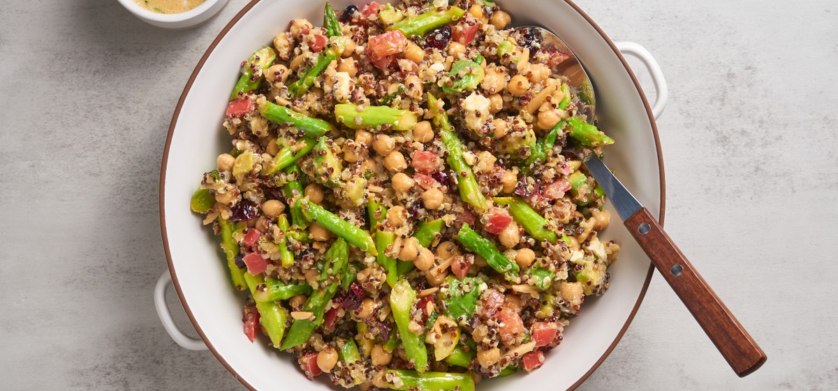 Asparagus Quinoa Salad with Citrus Vinaigrette Recipe | SideChef