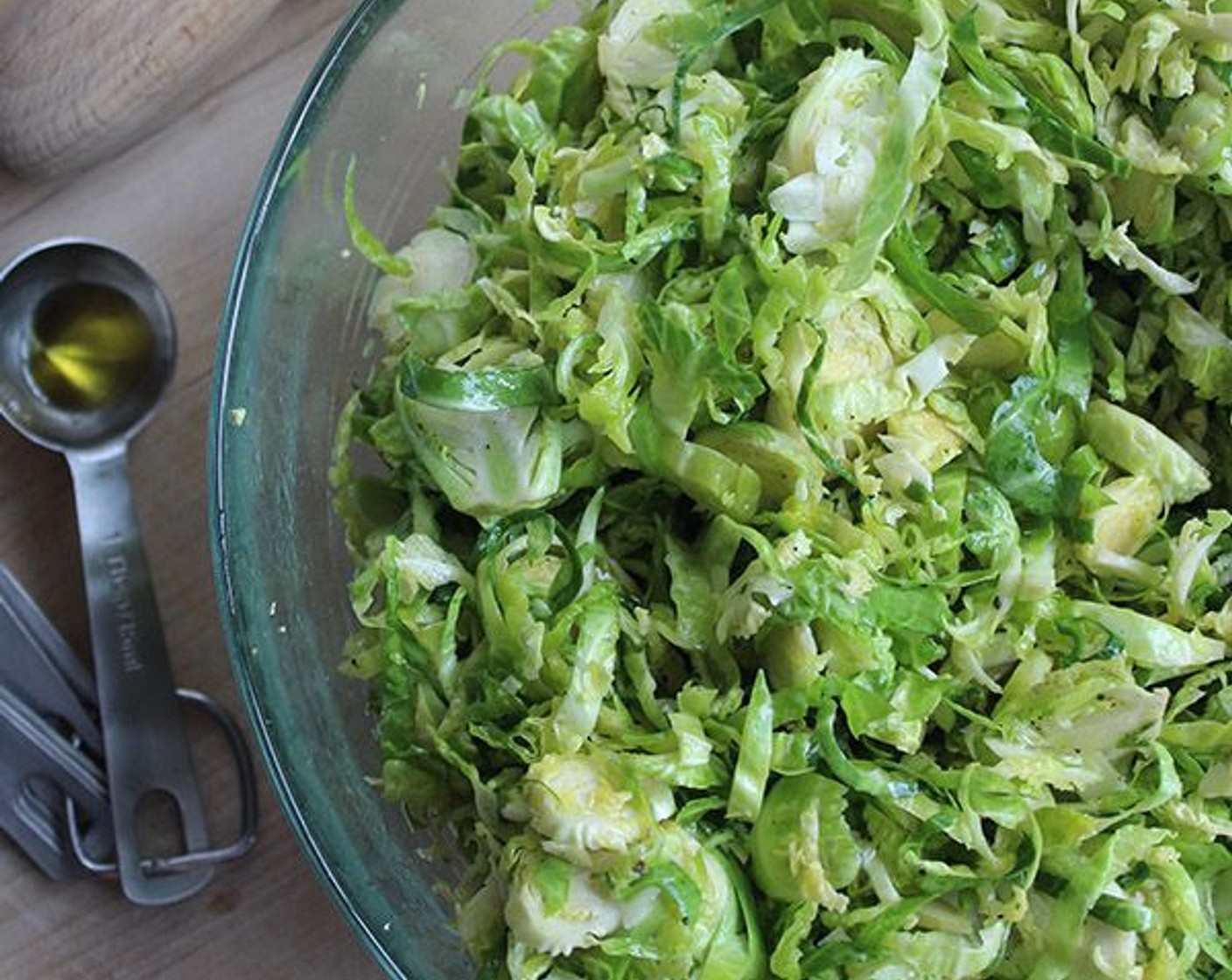 step 4 Shred the Brussels Sprouts (5 cups), if not using pre-shredded.