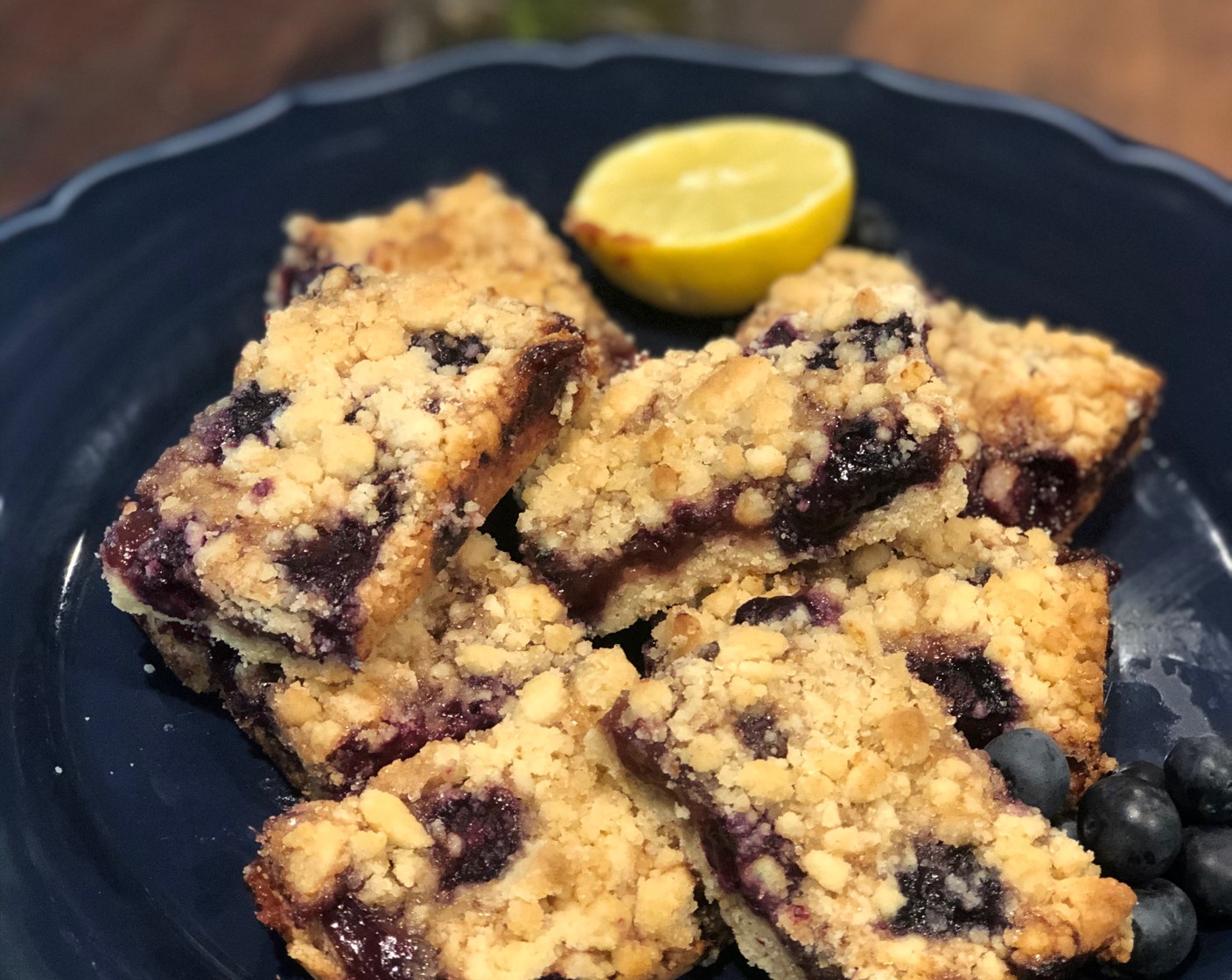 Raspberry Blueberry Crumble Bars