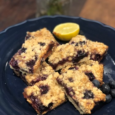 Raspberry Blueberry Crumble Bars Recipe | SideChef