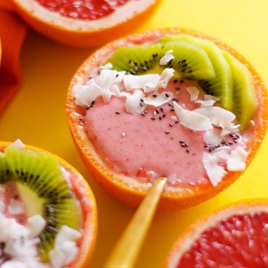 Strawberry Grapefruit Smoothie Bowls Recipe | SideChef