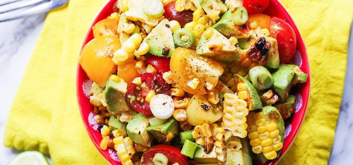 Grilled Corn and Tomato Salad Recipe | SideChef