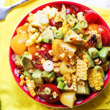 Grilled Corn and Tomato Salad Recipe | SideChef