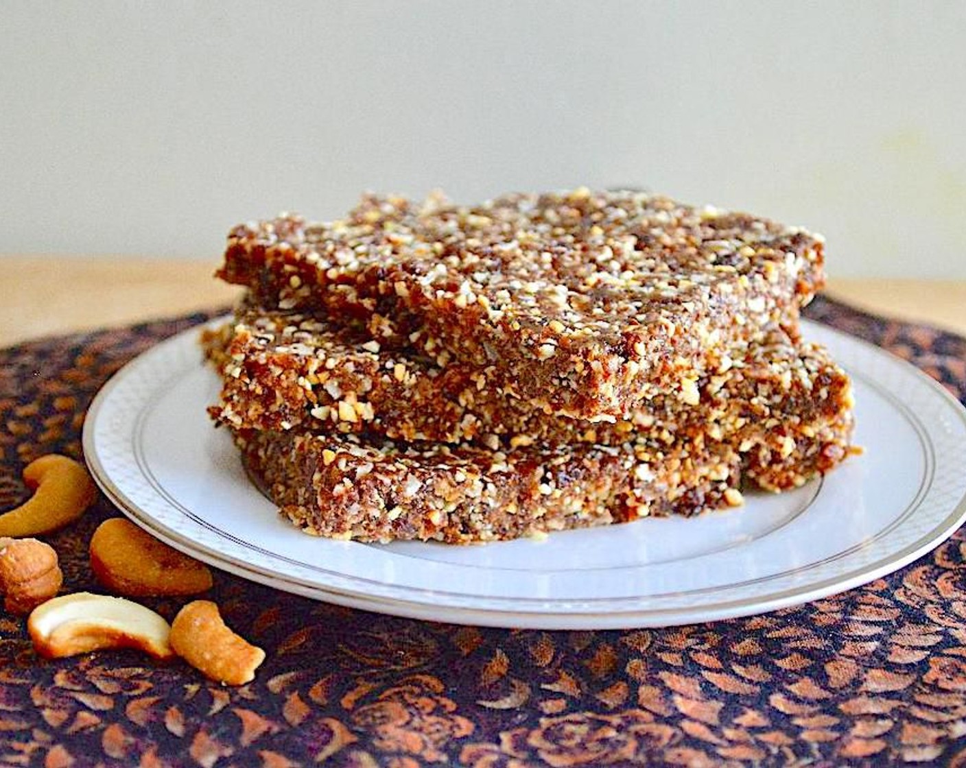 Raisin Coconut Cashew Bars