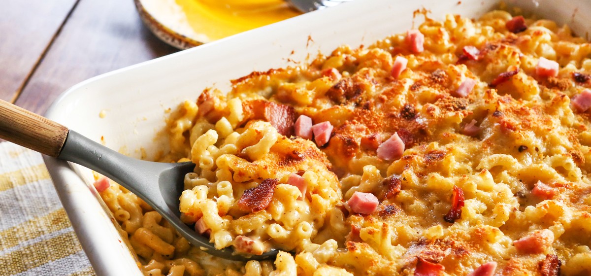 Ham and Bacon Mac and Cheese Recipe SideChef