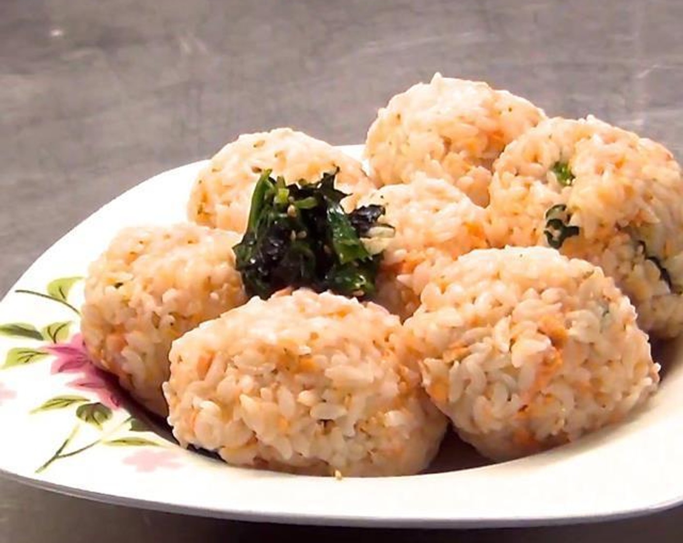 Salmon and Seaweed Rice Ball