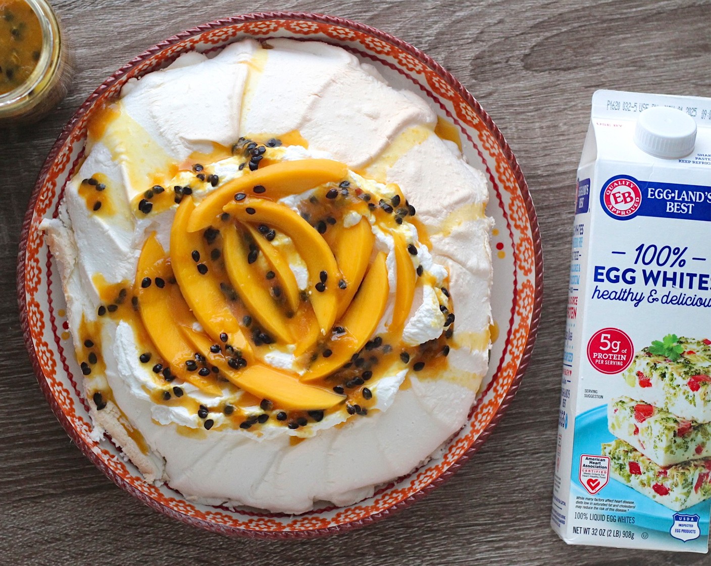 Mango Passion Fruit Pavlova