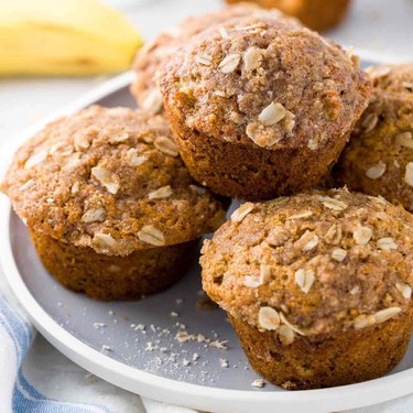 Healthy Banana Muffins with Oats Recipe | SideChef